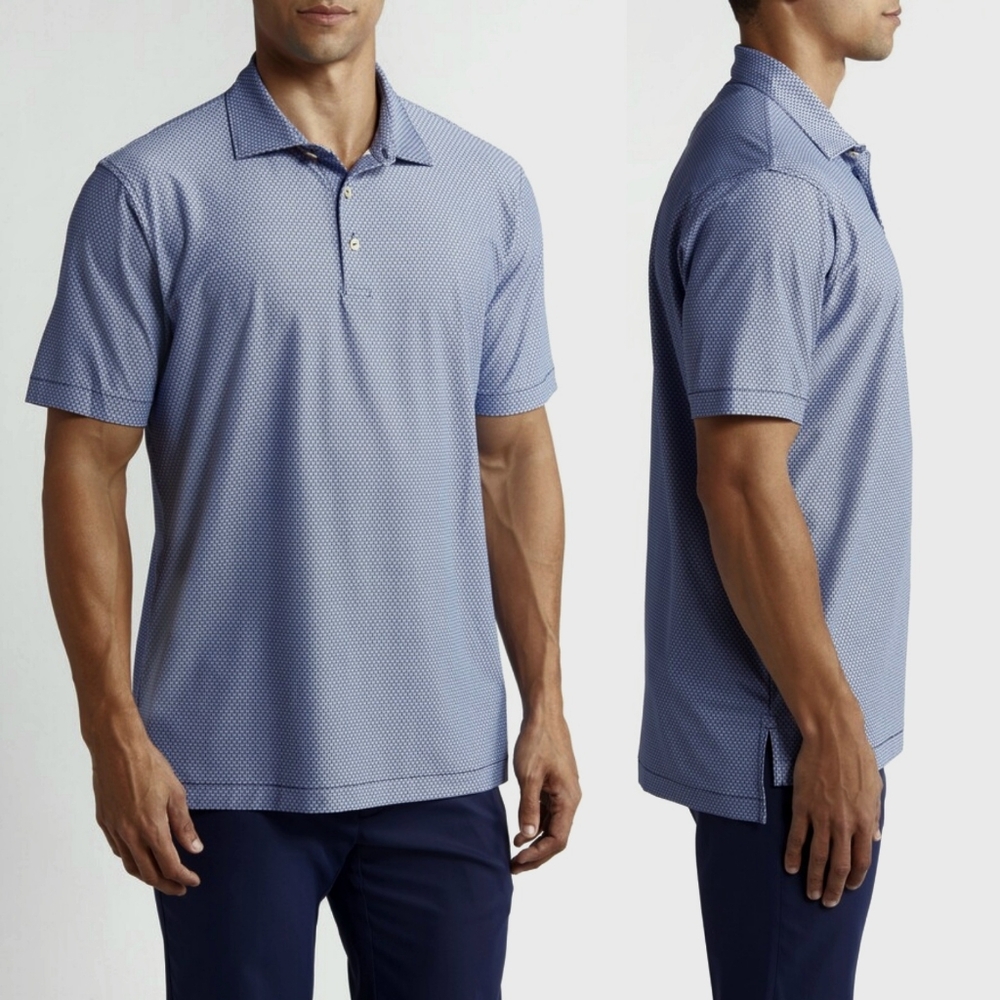 Peter Millar Performance Geo Jersey Polo Shirt